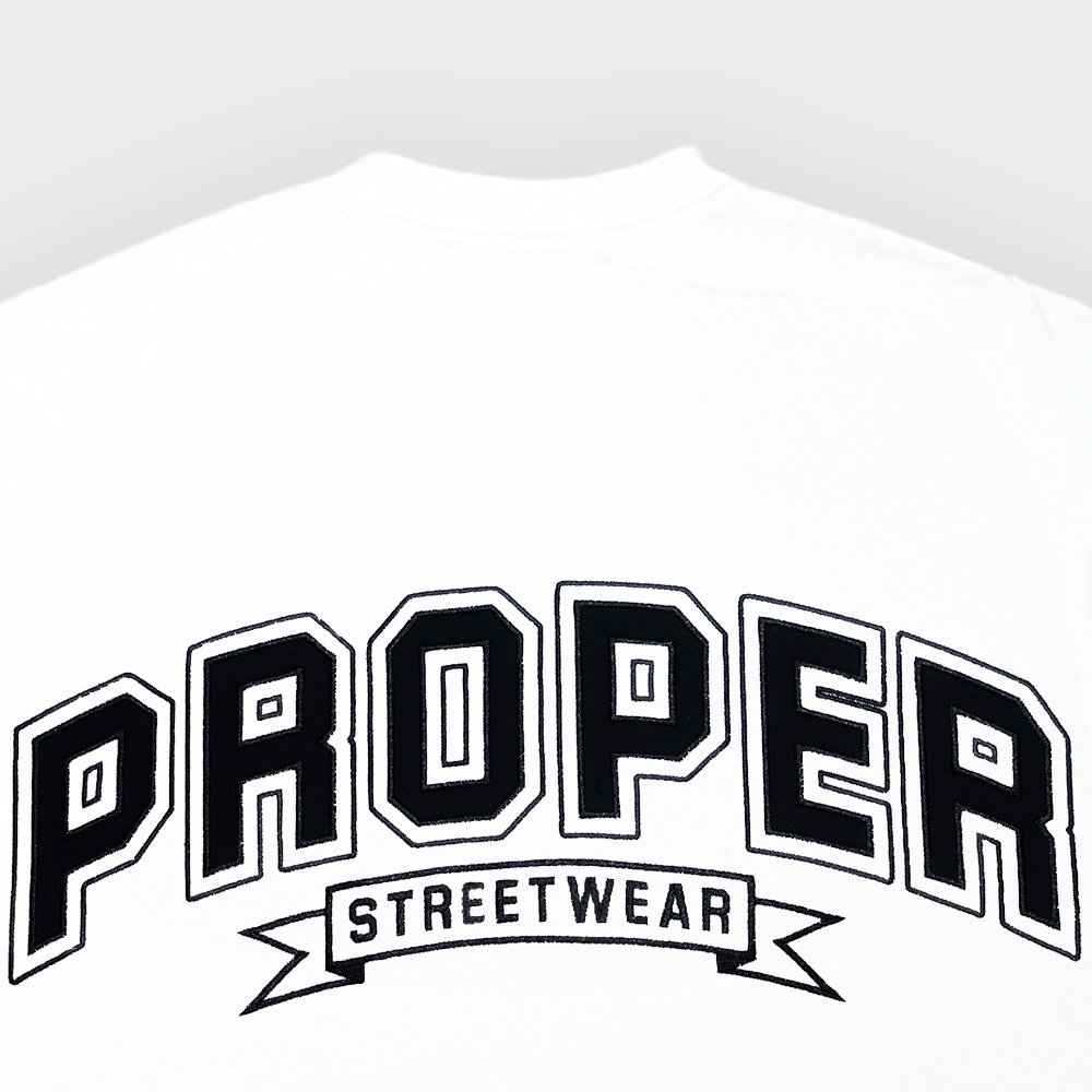 PROPER STREETWEAR OVERSIZED TEE WHITE - Proper Streetwear