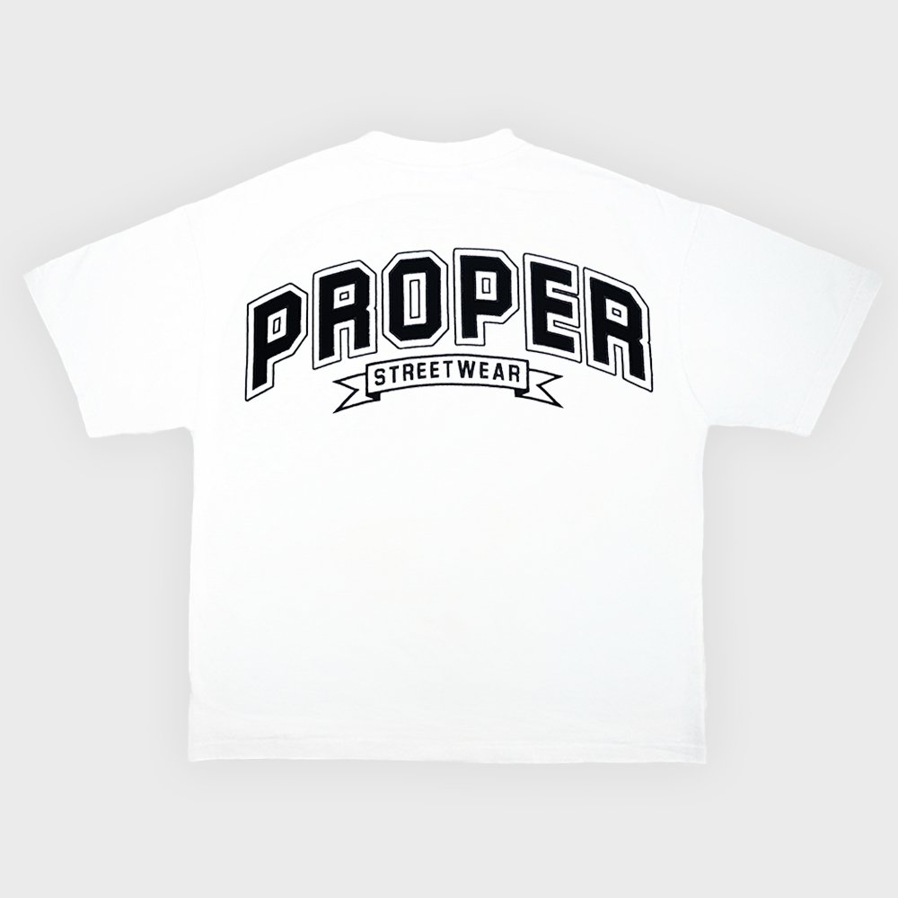 PROPER STREETWEAR OVERSIZED TEE WHITE - Proper Streetwear