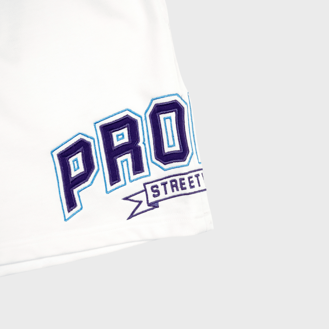 PROPER STREETWEAR SHORTS WHITE/BLUE - Proper Streetwear