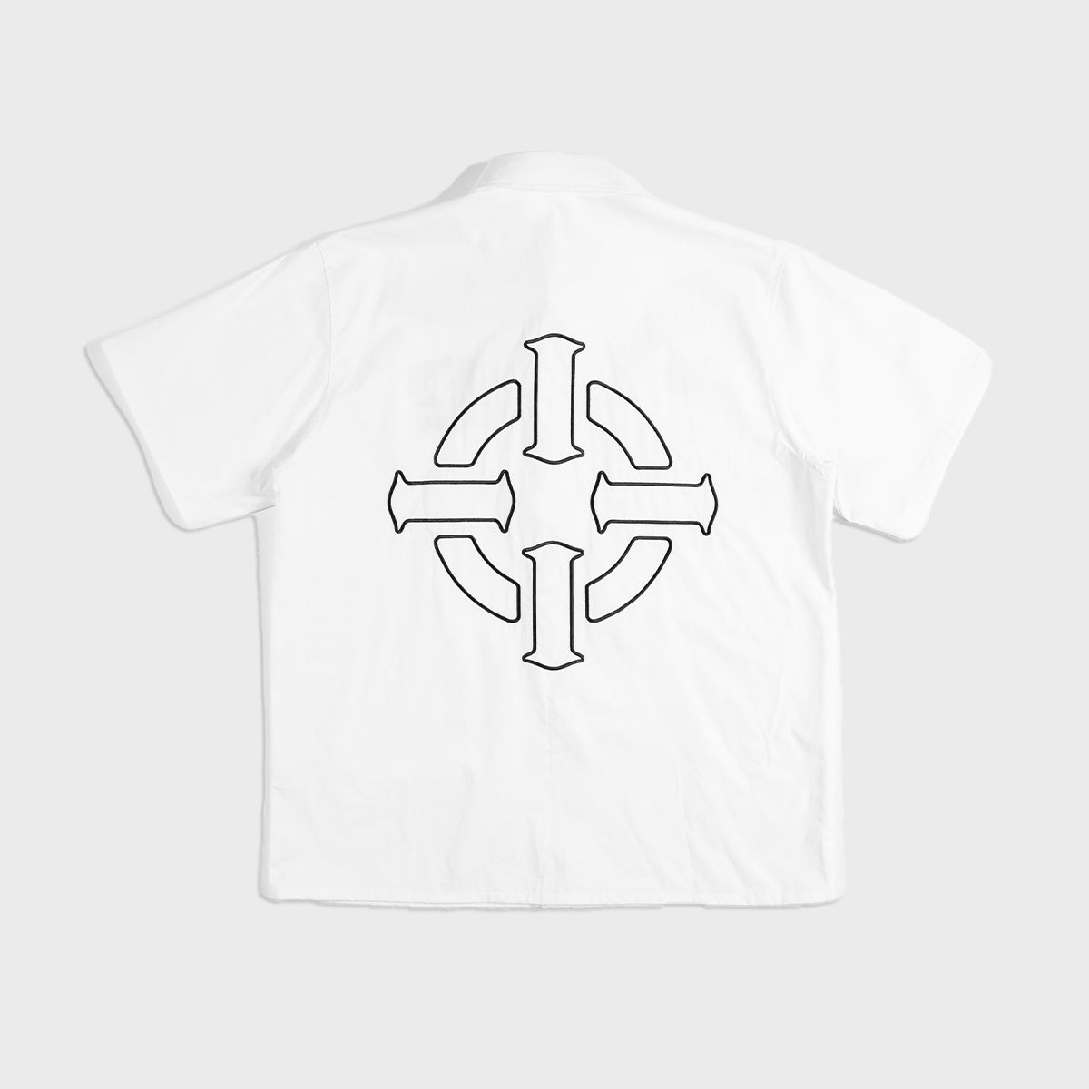 PROPER TARGET BUTTON UP SHIRT WHITE - Proper Streetwear