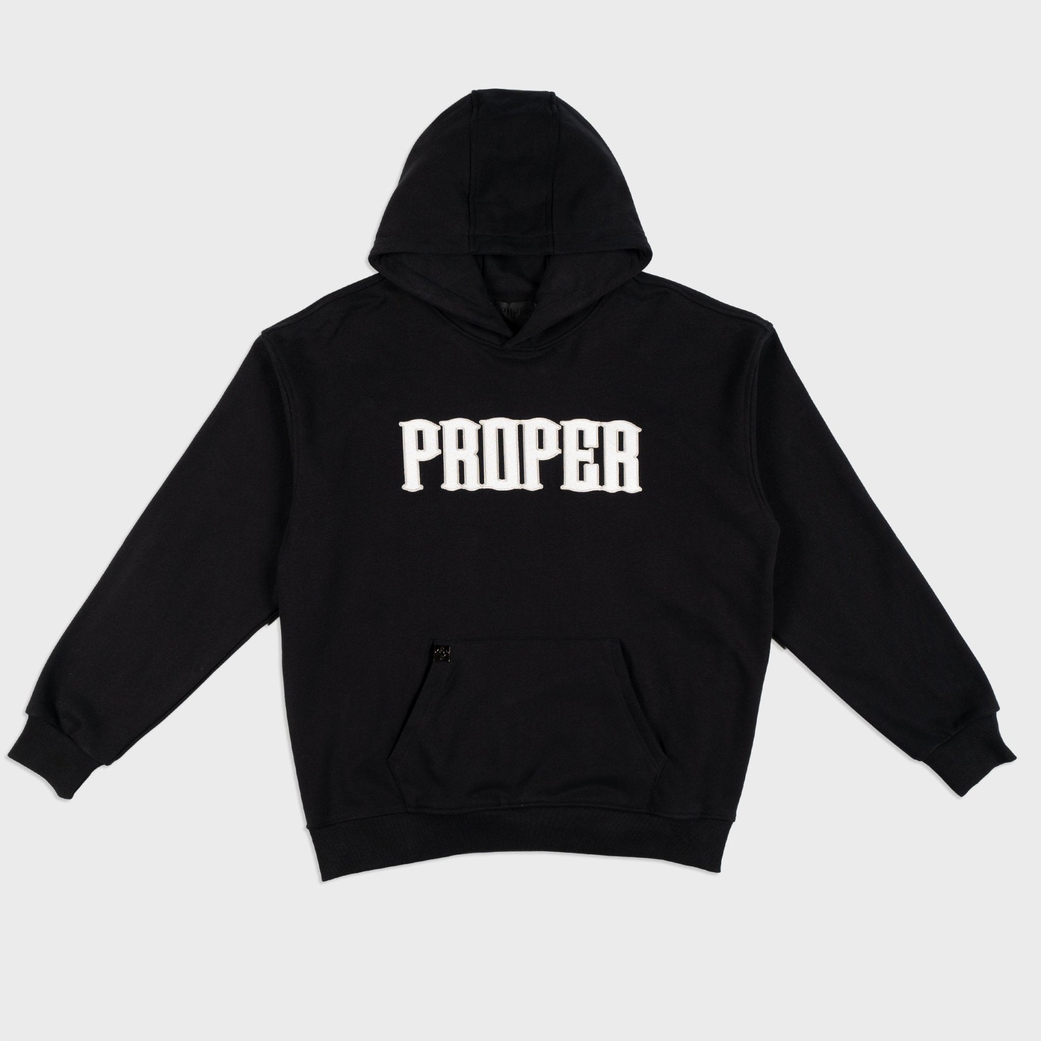 PROPER TARGET HOODIE BLACK/WHITE - Proper Streetwear