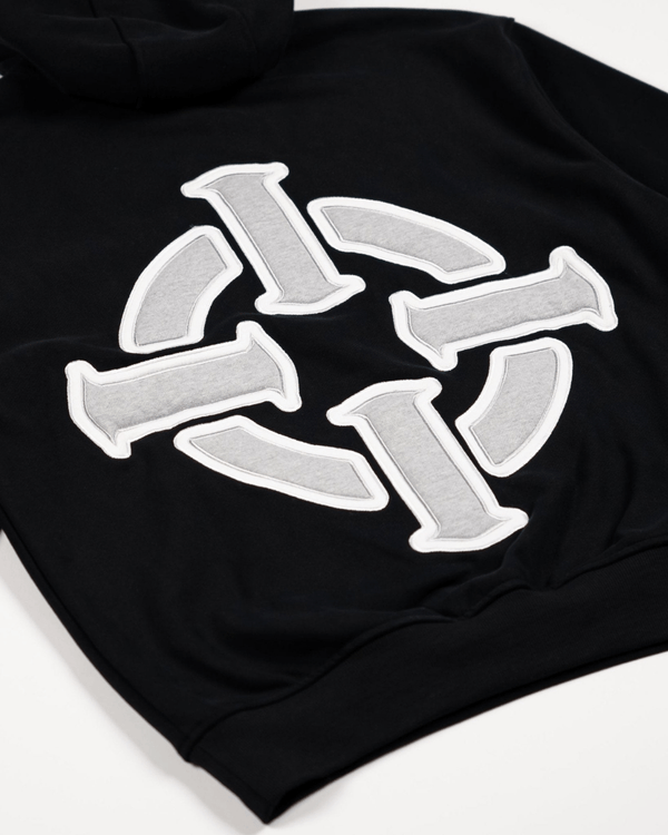 PROPER TARGET HOODIE BLACK/WHITE - Proper Streetwear