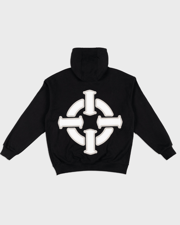 PROPER TARGET HOODIE BLACK/WHITE - Proper Streetwear