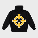 PROPER TARGET HOODIE BLACK/YELLOW - Proper Streetwear