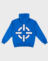 PROPER TARGET HOODIE BLUE/WHITE - Proper Streetwear