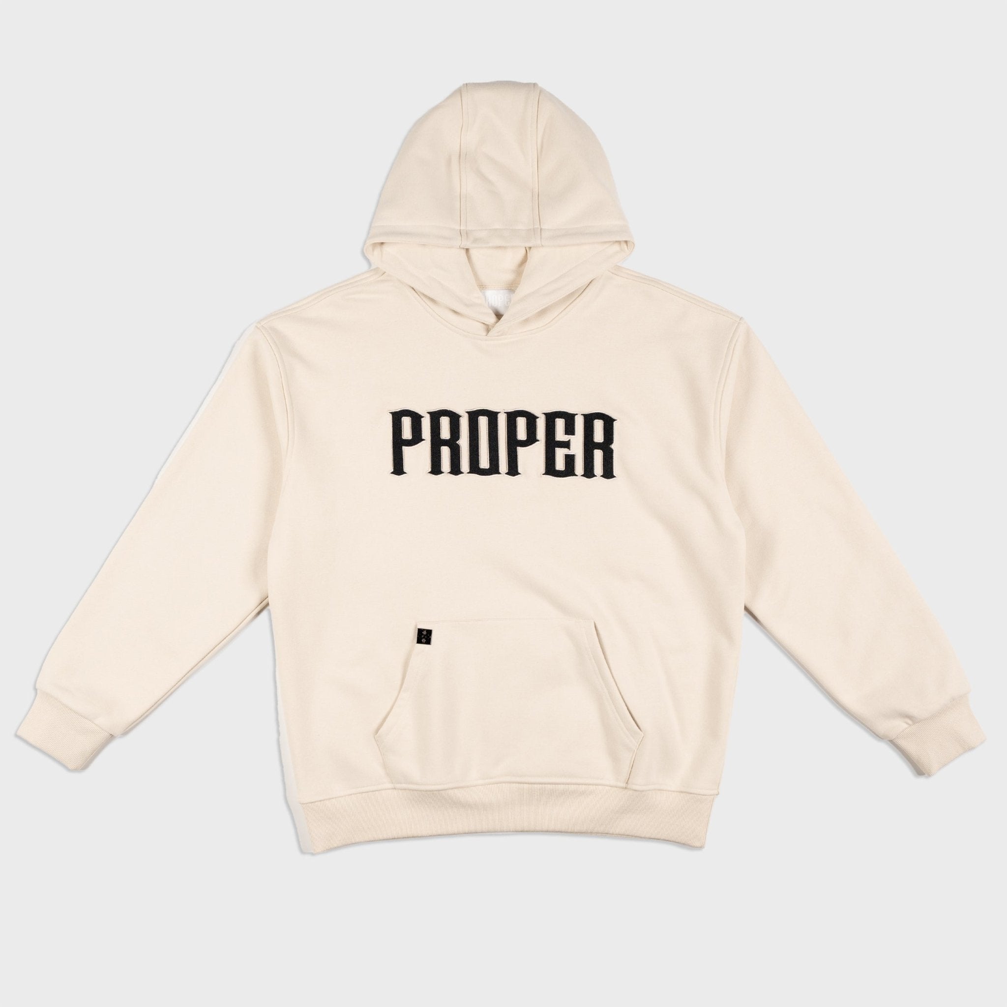 PROPER TARGET HOODIE STONE/BLACK - Proper Streetwear