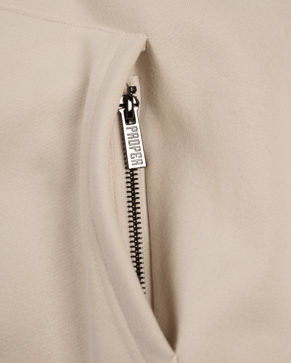 PROPER TARGET HOODIE STONE/BLACK - Proper Streetwear