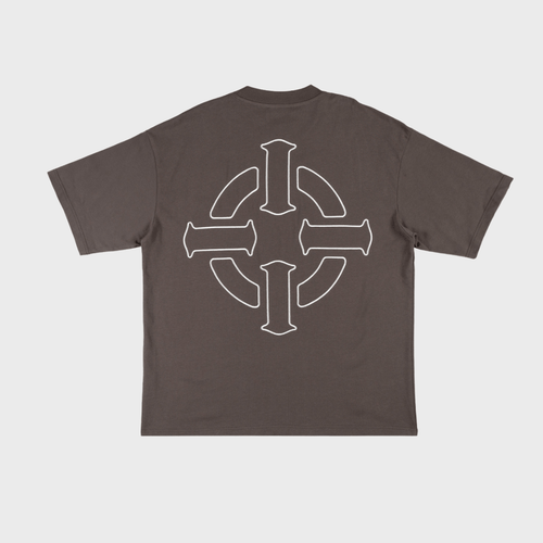 PROPER TARGET OVERSIZED TEE CHARCOAL - Proper Streetwear