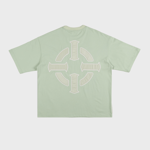 PROPER TARGET OVERSIZED TEE GREEN/WHITE - Proper Streetwear