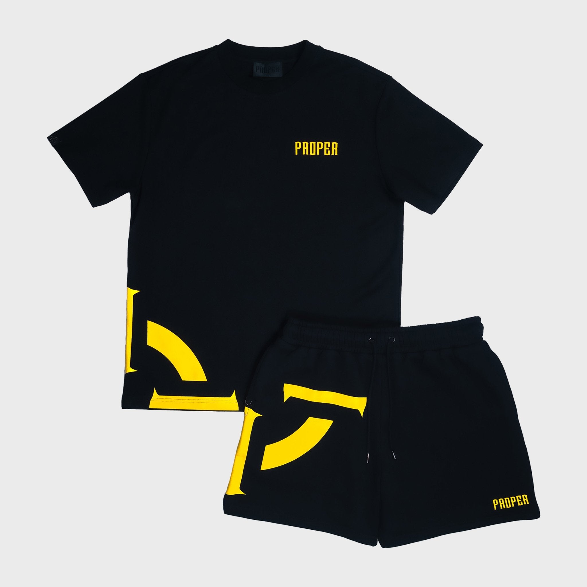 PROPER TARGET SET BLACK/YELLOW - Proper Streetwear