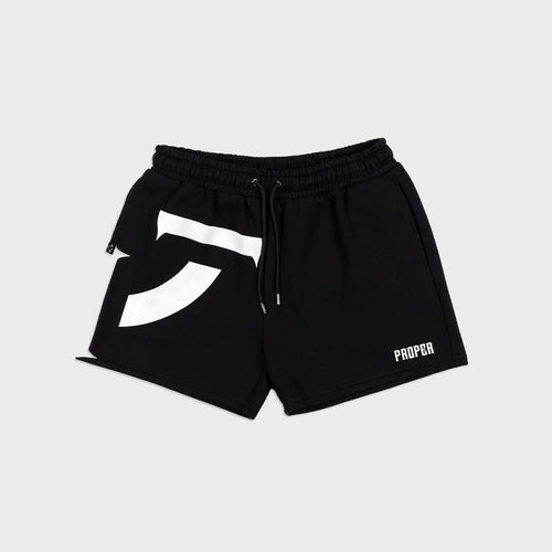 PROPER TARGET SHORTS BLACK/WHITE - Proper Streetwear