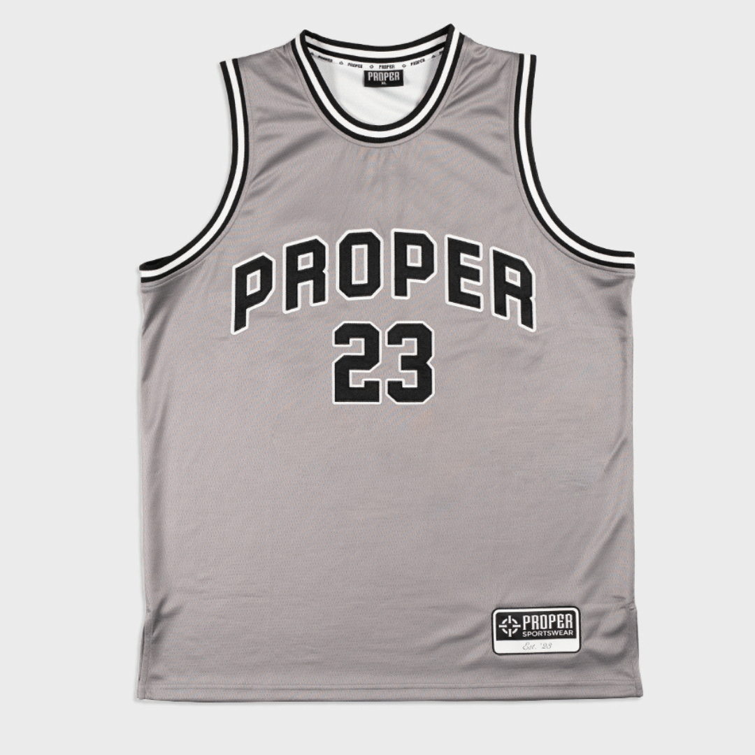 PROPER TARGET STREET JERSEY GREY/BLACK - Proper Streetwear