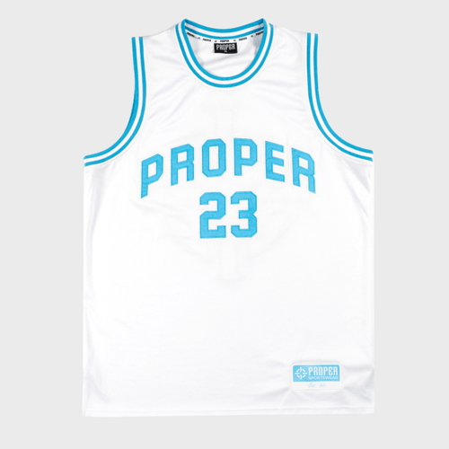 PROPER TARGET STREET JERSEY WHITE/BLUE - Proper Streetwear