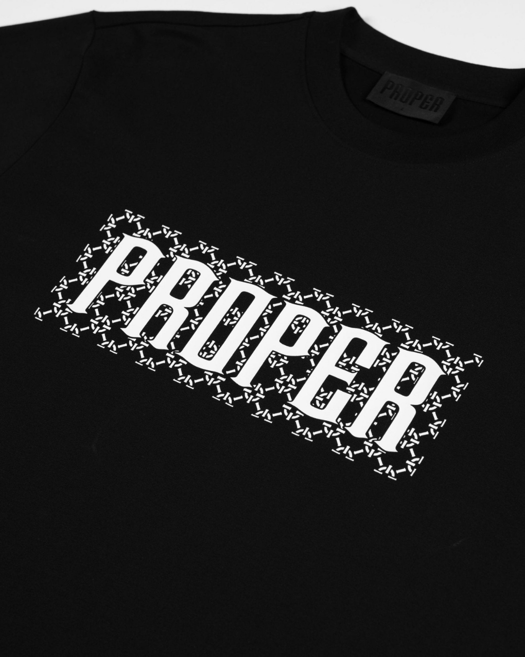 PROPER TARGETLINK FITTED TEE BLACK - Proper Streetwear