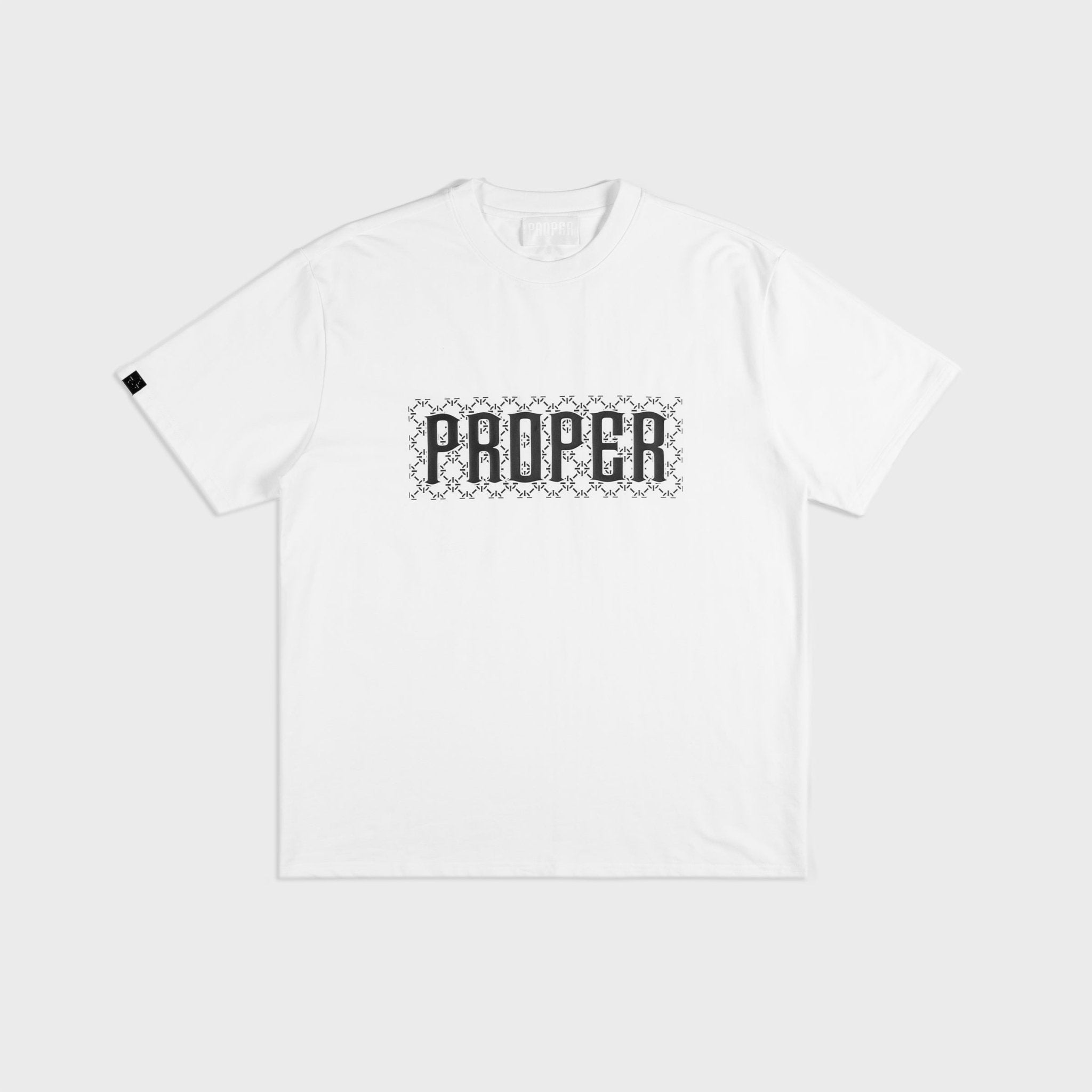 PROPER TARGETLINK FITTED TEE WHITE - Proper Streetwear