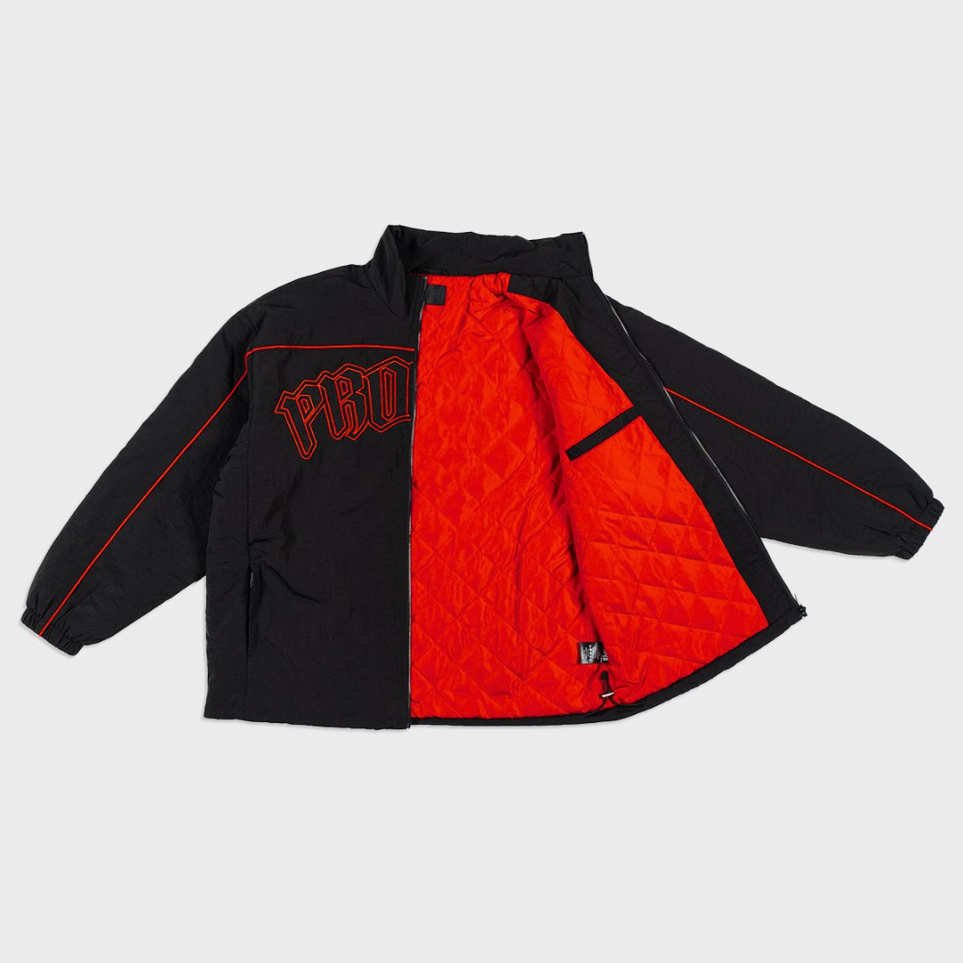 PROPER VARSITY JACKET BLACK/RED - Proper Streetwear