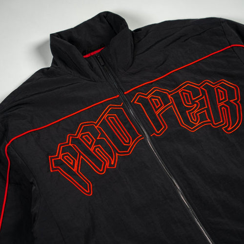 PROPER VARSITY JACKET BLACK/RED - Proper Streetwear