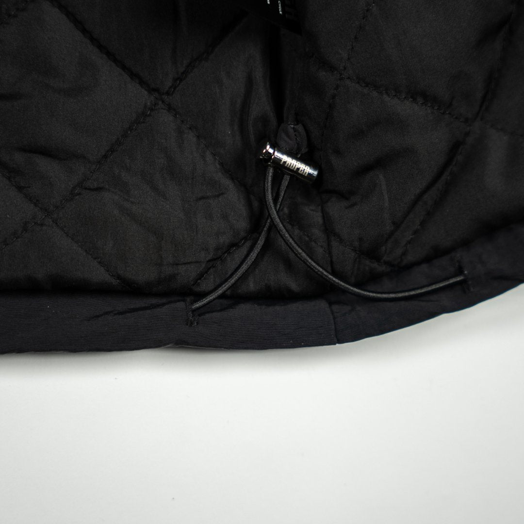 PROPER VARSITY JACKET BLACK/WHITE - Proper Streetwear