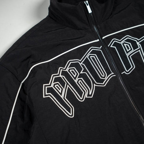 PROPER VARSITY JACKET BLACK/WHITE - Proper Streetwear