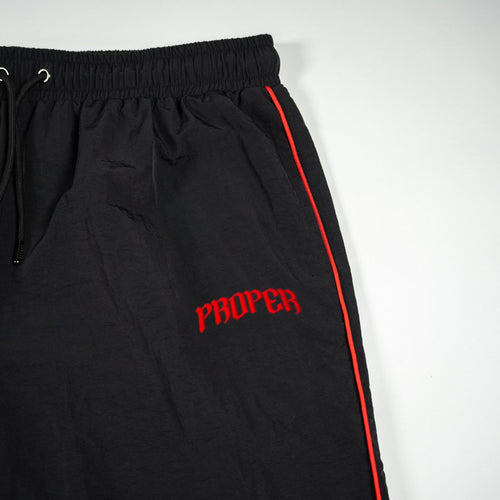 PROPER VARSITY PANTS BLACK/RED - Proper Streetwear