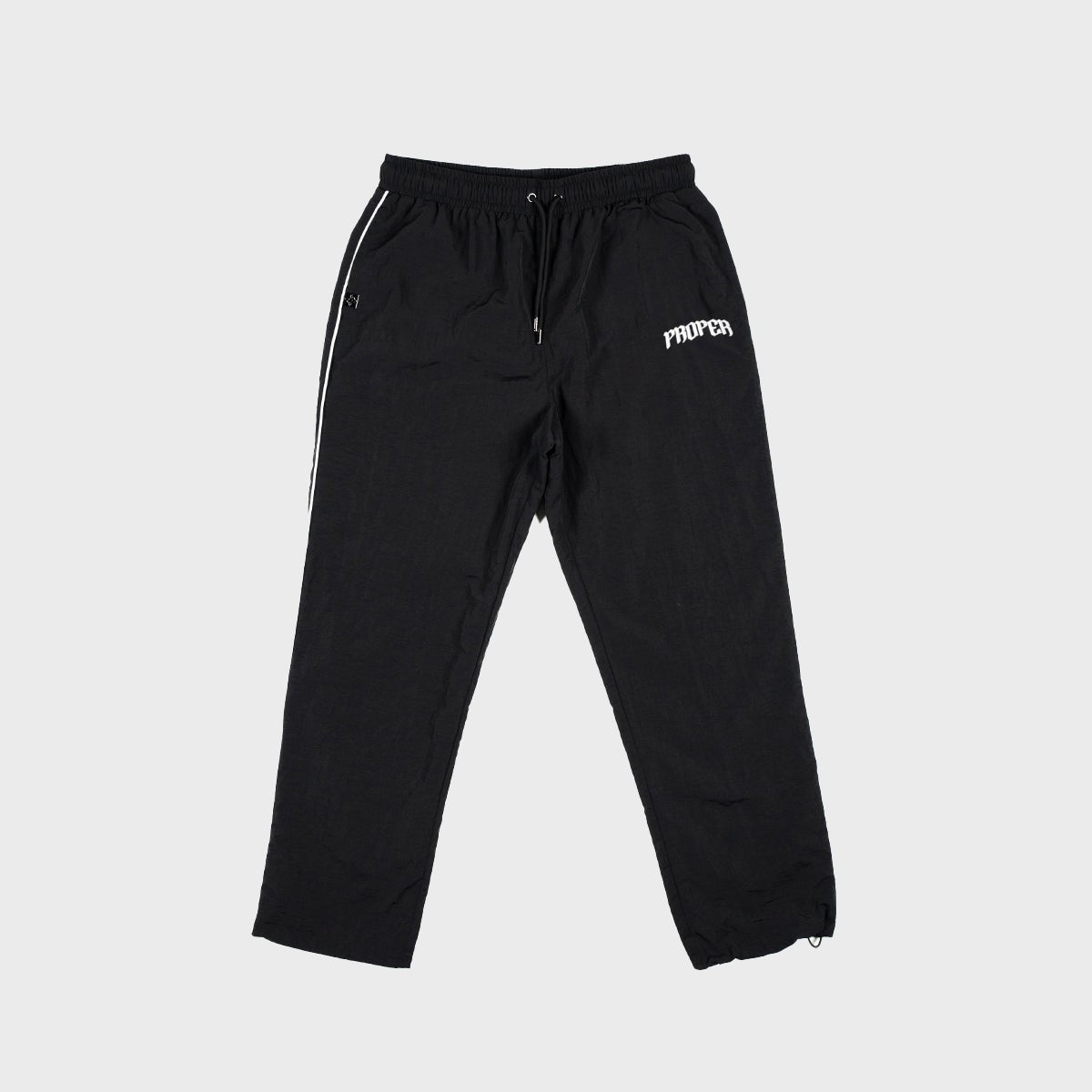 PROPER VARSITY PANTS BLACK/WHITE - Proper Streetwear