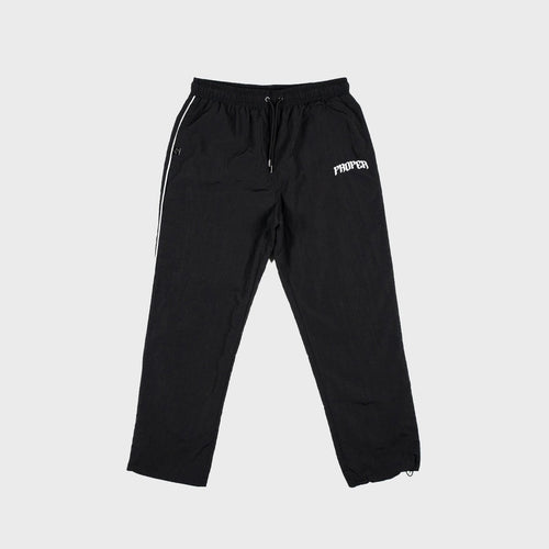 PROPER VARSITY PANTS BLACK/WHITE - Proper Streetwear