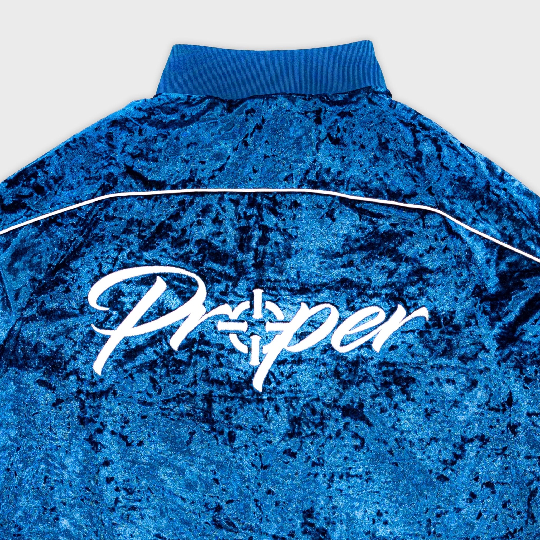 PROPER VELOUR TRACKSUIT BLUE - Proper Streetwear