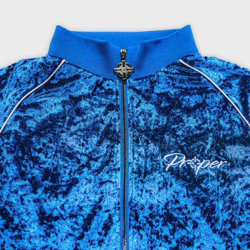 PROPER VELOUR TRACKSUIT BLUE - Proper Streetwear