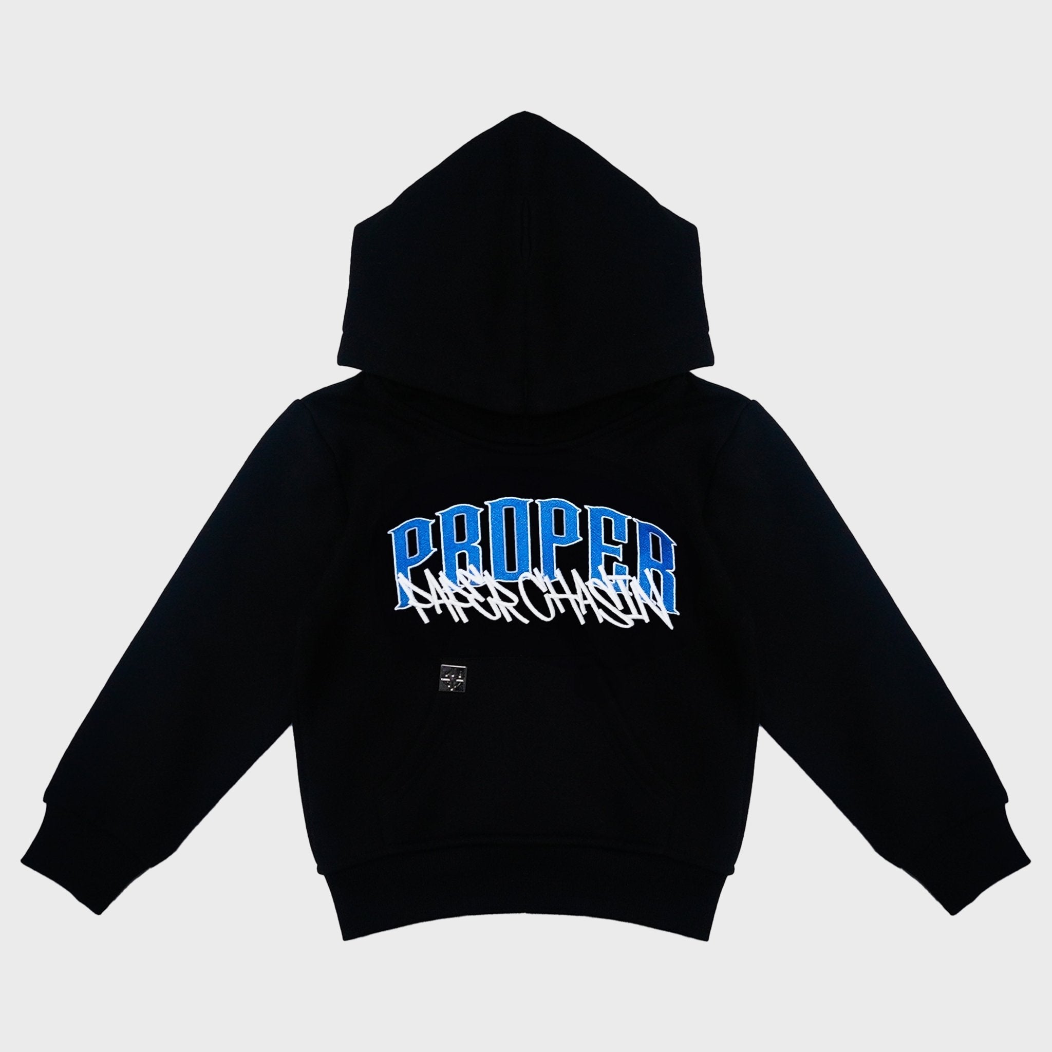 PROPER X PAPERCHASIN KIDS HOODIE BLUE - Proper Streetwear