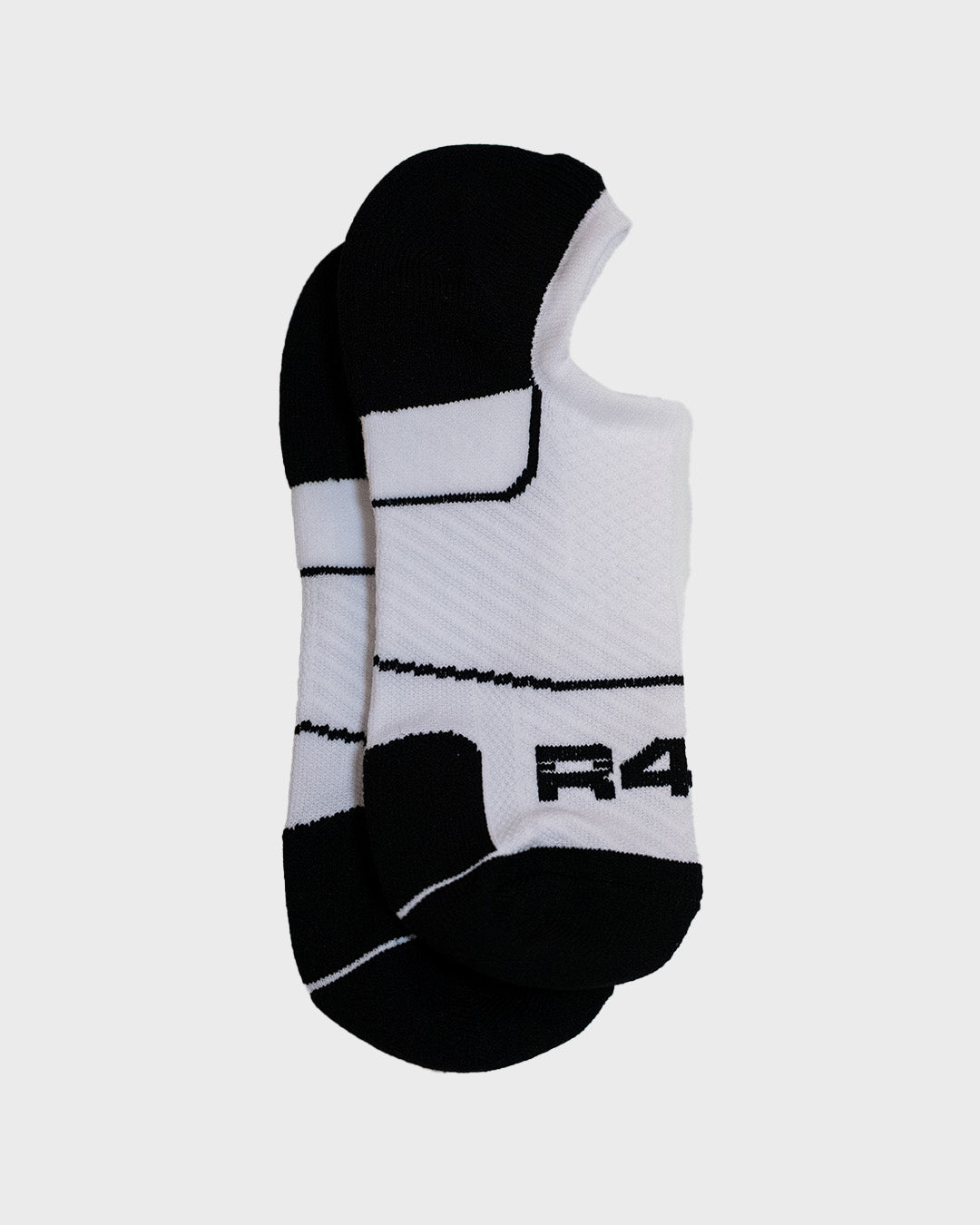 R4W COMPRESSION INVISI SOCKS WHITE/BLACK - Proper Streetwear