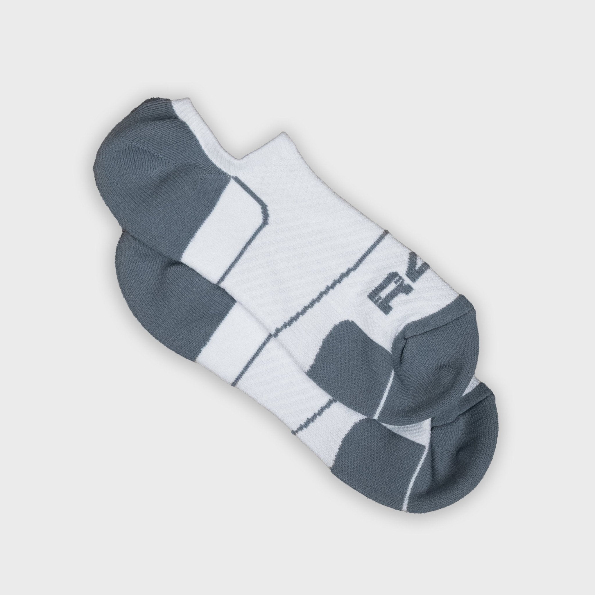 R4W COMPRESSION INVISI SOCKS WHITE/GREY - Proper Streetwear