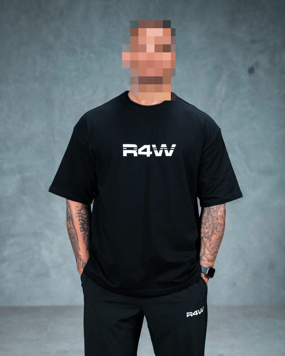 R4W OVERSIZED TEE BLACK - Proper Streetwear