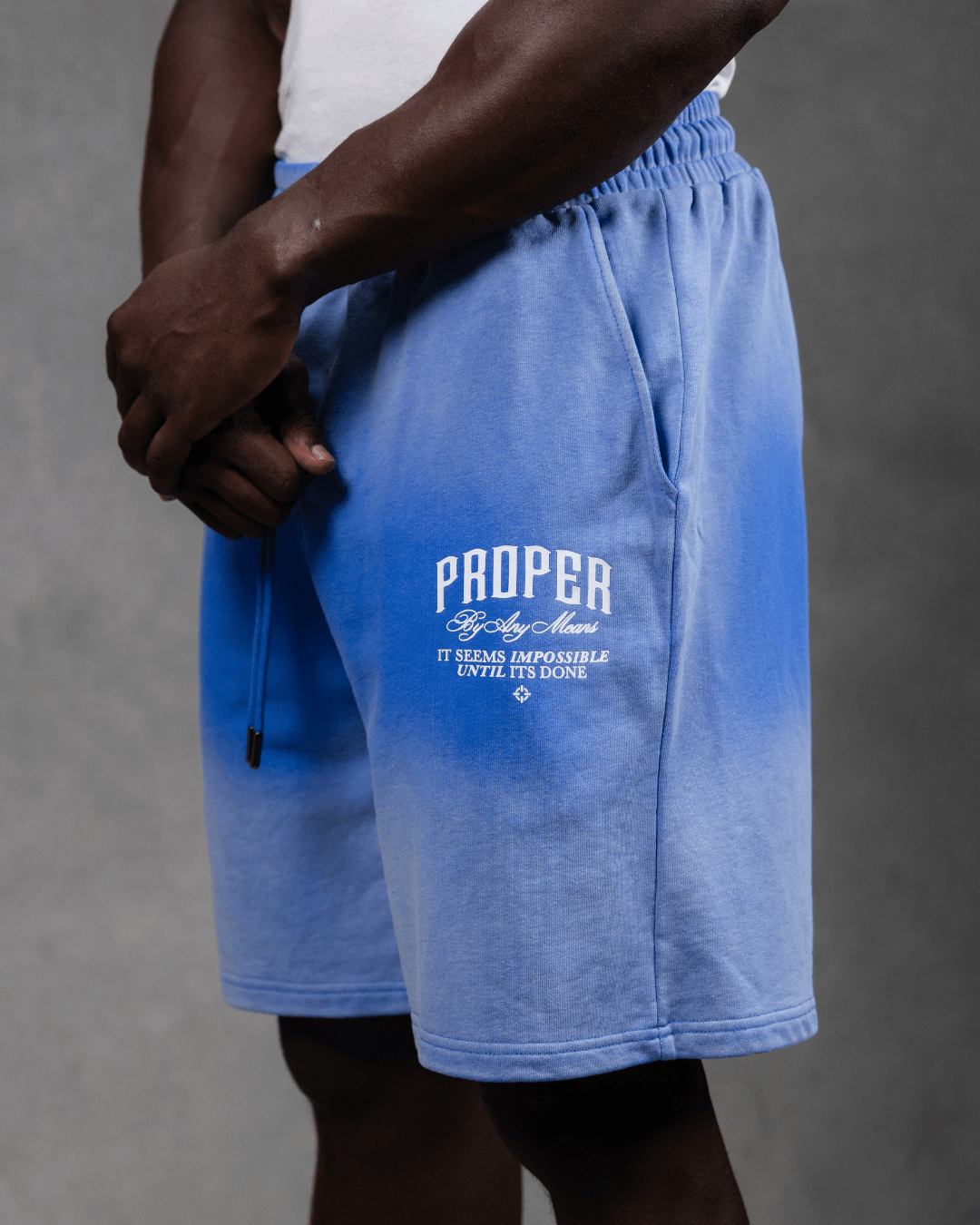 TIDAL SHORTS BLUE - Proper Streetwear